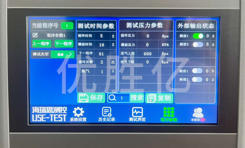 电池盖板呼吸爆破检测设备