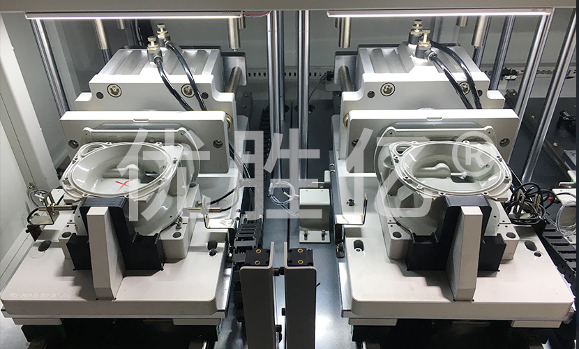 燃气表壳体+上盖共用气密检测设备案例